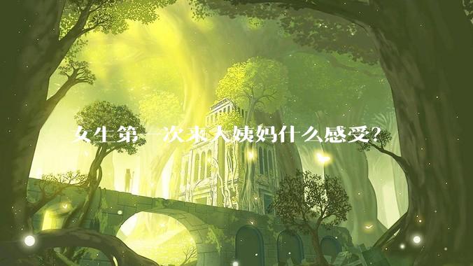 女生第一次来大姨妈什么感受？